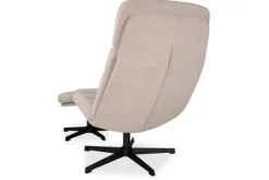 Discount Draaifauteuil met hocker Naturel CH-73.004 Alvar Draaifauteuils