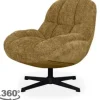 Draaifauteuils-Label51 Draaifauteuil Mustard WX-67.010 Huxley