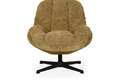 Draaifauteuils-Label51 Draaifauteuil Mustard WX-67.010 Huxley