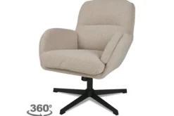 Outlet Draaifauteuil Naturel CH-73.013 Moss Draaifauteuils