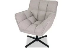 Clearance Draaifauteuil Naturel IH-50.203 Ian Ronde Fauteuils|Draaifauteuils