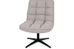 Draaifauteuils- Draaifauteuil Naturel WU-65.003 Vince