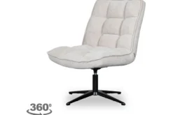 Clearance Draaifauteuil Naturel WU-65.006 Vince Draaifauteuils