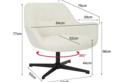 Clearance Draaifauteuil Sand Daphne Ronde Fauteuils|Draaifauteuils