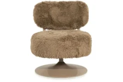 Outlet Draaifauteuil Taupe 250356 Furlo Draaifauteuils