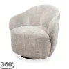 Draaifauteuils-MySons Draaifauteuil Taupe Jimi