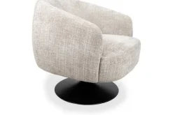 Draaifauteuils-MySons Draaifauteuil Taupe Louis