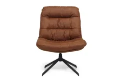 Draaifauteuils-Singer Draaistoel cognac Tygo