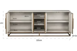 Dressoirs-Richmond Interiors Dressoir 211840 Whitebone