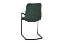 Eetkamerstoelen-Olijk Eetkamer fauteuil velvet green Knus