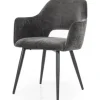Eetkamerstoelen-Eleonora Meubelen Eetkamerstoel - antraciet Mellow | 95935 Esmee