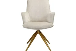 Eetkamerstoelen-Richmond Interiors Eetkamerstoel 212405 Beige Chenille Dakota