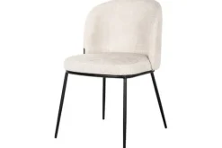Eetkamerstoelen-Richmond Interiors Eetkamerstoel 212339 Beige Chenille Elvi