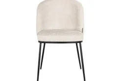 Eetkamerstoelen-Richmond Interiors Eetkamerstoel 212339 Beige Chenille Elvi