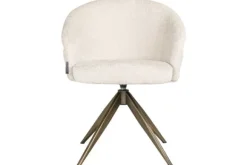 Eetkamerstoelen-Richmond Interiors Eetkamerstoel 212411 Beige Chenille Zendaya