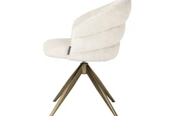 Eetkamerstoelen-Richmond Interiors Eetkamerstoel 212411 Beige Chenille Zendaya