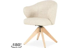 Eetkamerstoelen-Eleonora Meubelen Eetkamerstoel 96344 beige Connor