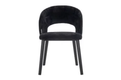 Outlet Eetkamerstoel 211067 Black Chenille Savoy Eetkamerstoelen
