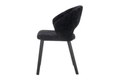Outlet Eetkamerstoel 211067 Black Chenille Savoy Eetkamerstoelen