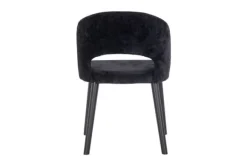 Outlet Eetkamerstoel 211067 Black Chenille Savoy Eetkamerstoelen