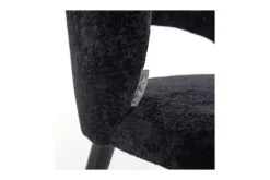 Outlet Eetkamerstoel 211067 Black Chenille Savoy Eetkamerstoelen