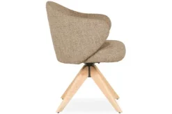 Eetkamerstoelen-Eleonora Meubelen Eetkamerstoel 96346 bruin Connor