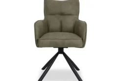 Eetkamerstoelen-Wowen Eetkamerstoel - cowboy 411 olijf Lorena