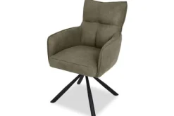 Eetkamerstoelen-Wowen Eetkamerstoel - cowboy 411 olijf Lorena