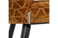 Eetkamerstoelen-Richmond Interiors Eetkamerstoel 212795 Gold Triangle Indigo