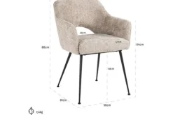 Outlet Eetkamerstoel 211844 Jenthe Eetkamerstoelen