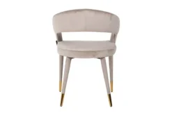 Eetkamerstoelen-Richmond Interiors Eetkamerstoel 210753 Khaki Velvet Gia