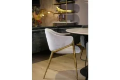 New Eetkamerstoel 210828 Khaki Velvet Gwen Eetkamerstoelen