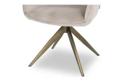 Eetkamerstoelen-Richmond Interiors Eetkamerstoel 210890 Khaki Velvet Aline