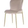 Online Eetkamerstoel 210832 Khaki Velvet Odessa Eetkamerstoelen