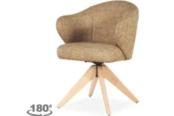 Eetkamerstoelen-Eleonora Meubelen Eetkamerstoel 96347 mosterd Connor