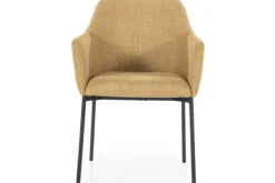 Eetkamerstoelen-Eleonora Meubelen Eetkamerstoel - mosterd Linea | 95888 Paul