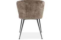 Eetkamerstoelen-Richmond Interiors Eetkamerstoel 212570 Stone Chenille Xandra