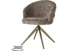 Outlet Eetkamerstoel 212409 Stone Chenille Zendaya Eetkamerstoelen