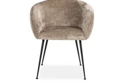 Online Eetkamerstoel 211912 Taupe Chenille Ruby Eetkamerstoelen