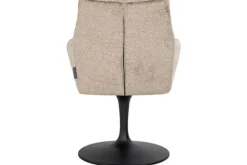 Eetkamerstoelen-Richmond Interiors Eetkamerstoel 211952 Taupe Chenille Marlon