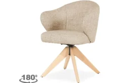 Online Eetkamerstoel 96345 taupe Connor Eetkamerstoelen