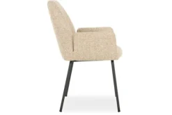 Eetkamerstoelen-Eleonora Meubelen Eetkamerstoel 96337 taupe Indy