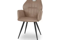 Eetkamerstoelen-Olijk Eetkamerstoel - taupe Ozark