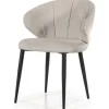 Eetkamerstoelen-Eleonora Meubelen Eetkamerstoel - taupe Savoir | 95932 Fleur