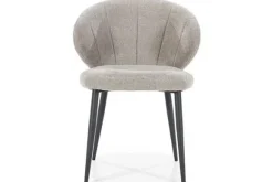 Eetkamerstoelen-Eleonora Meubelen Eetkamerstoel - taupe Savoir | 95932 Fleur