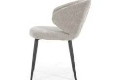 Eetkamerstoelen-Eleonora Meubelen Eetkamerstoel - taupe Savoir | 95932 Fleur