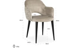 Eetkamerstoel 212340 Trendy Nature Giovanna Eetkamerstoelen