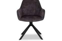 Discount Eetkamerstoel - Velvet Graphite Salma Eetkamerstoelen