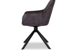 Discount Eetkamerstoel - Velvet Graphite Salma Eetkamerstoelen