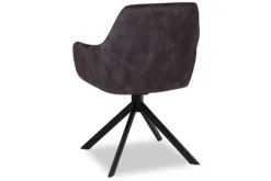 Discount Eetkamerstoel - Velvet Graphite Salma Eetkamerstoelen